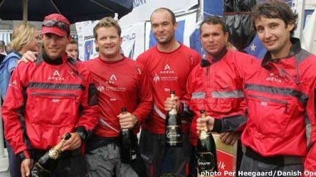 The Areva challenge crew winners of the 10<sup class="typo_exposants">th</sup> annual Danish Open